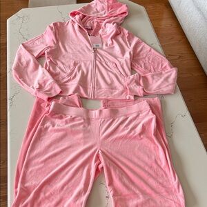 NWT Juicy Couture Velour Flamingo PINK Tracksuit Set Vintage Y2K XL 🔥🔥